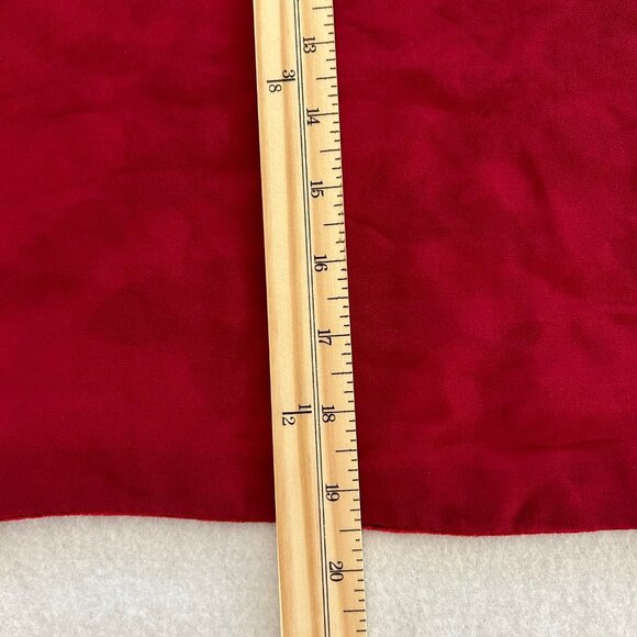 Unbranded Scarf Floral Velvet Burnout Rectangle Rich Red on Red Whimsygoth - Picture 7 of 7